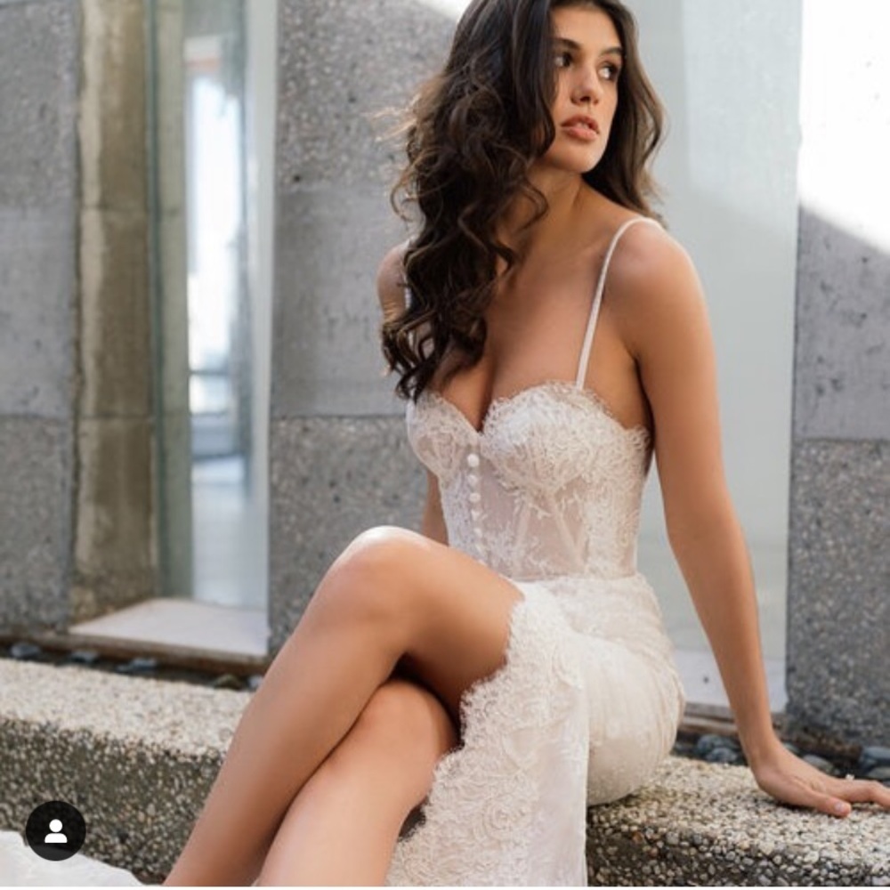 Alena Leena lace wedding dress